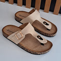 Chinelo bege dedo