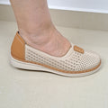 Sapato 75 bege camel